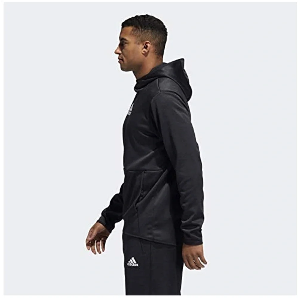 LAST ONE!! New Mens Adidas Cozy Black Hoodie Sweatshirt